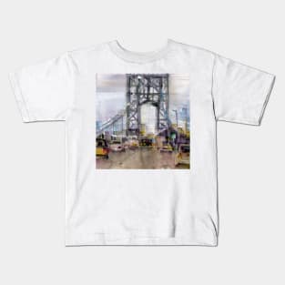 George Washington Bridge - New Jersey Kids T-Shirt